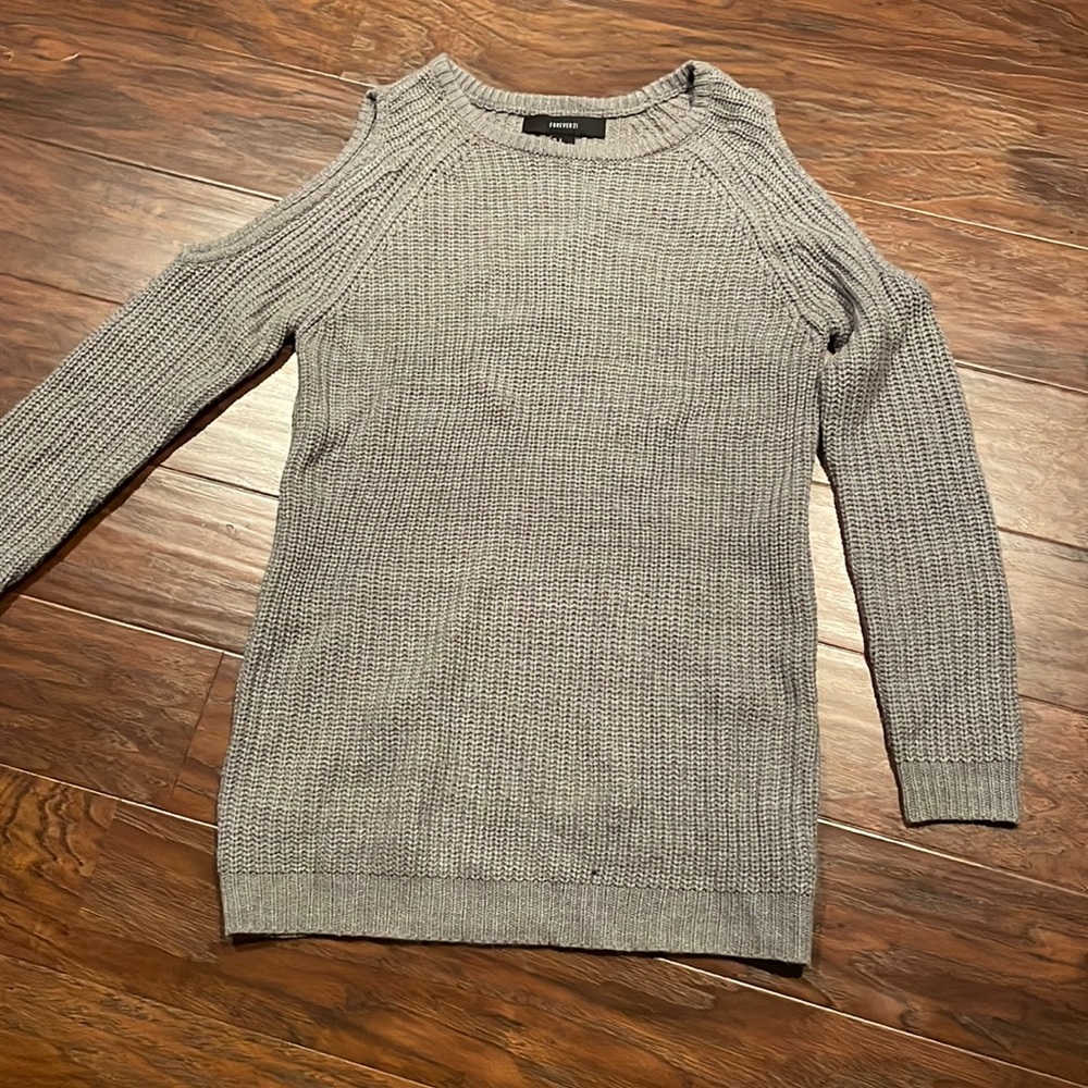Cute out shoulder sweater